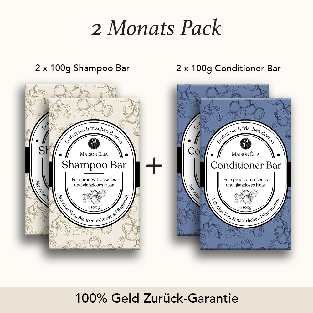 Shampoo + Conditioner Set mit Aloe Vera & Blaubeerexktrakt